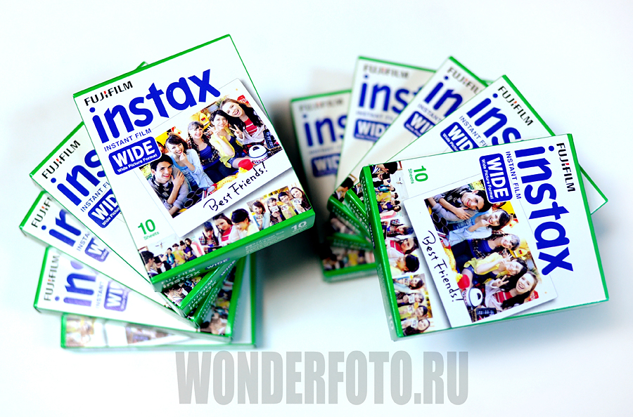 ACTION: 10 tapes Fujifilm Instax Wide фото №2