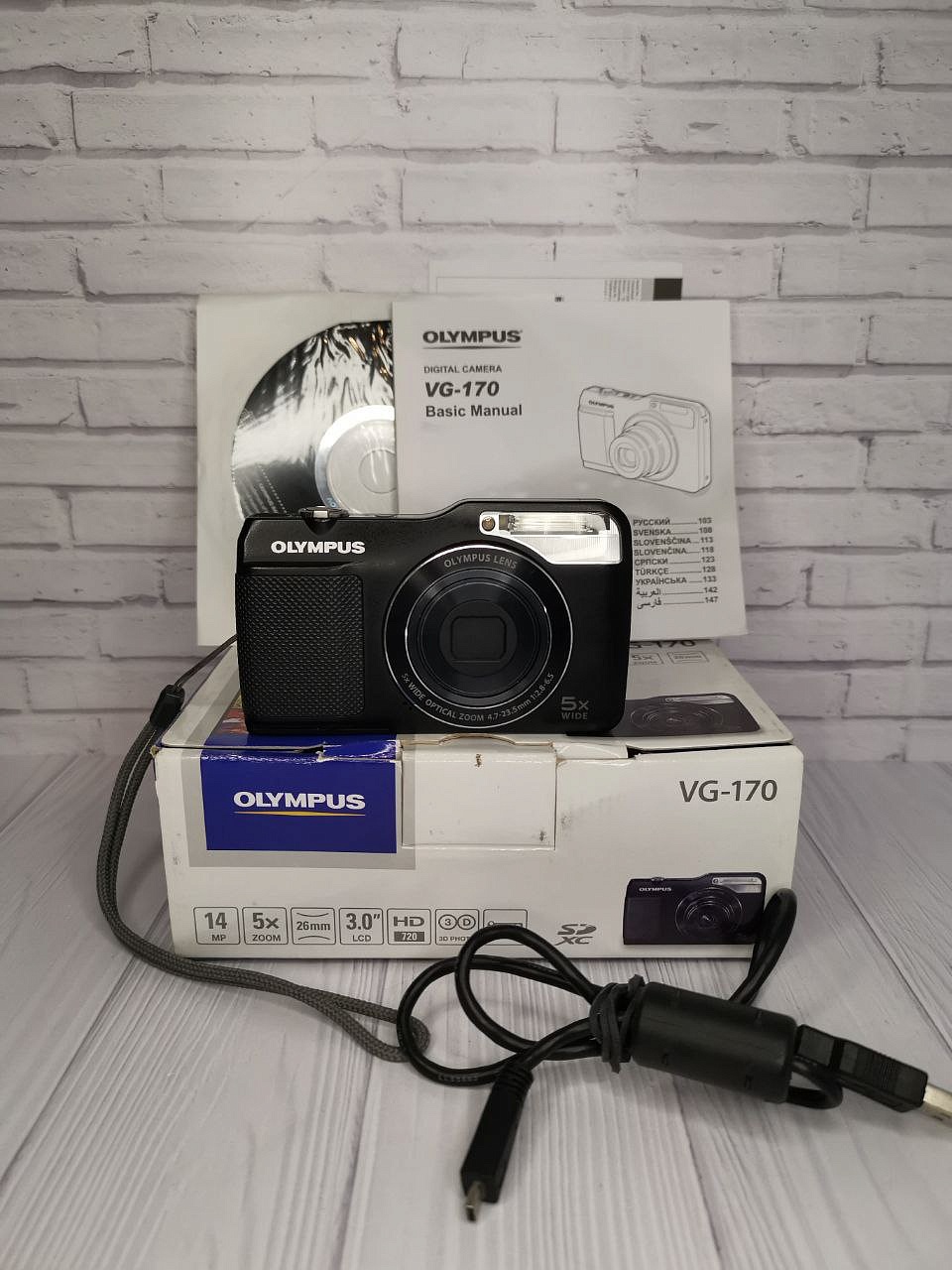 Olympus VG-170 Digital Camera Black  фото №1