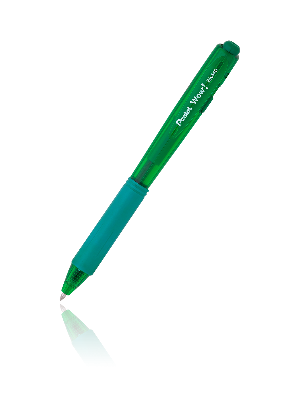 Ручка шариковая зеленая Pentel фото №1