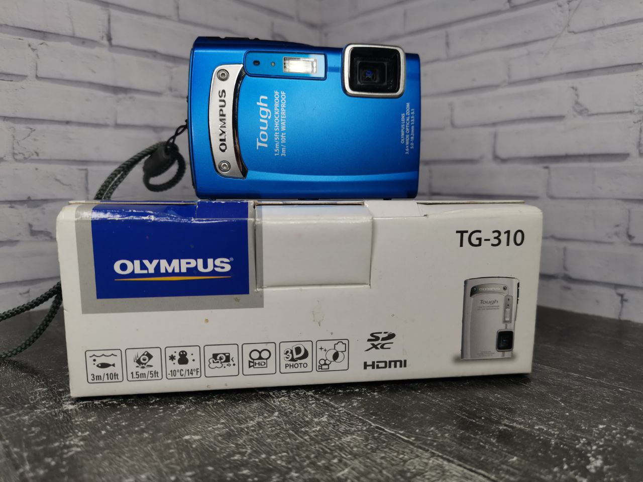 Olympus Tough TG-310 blue фото №1