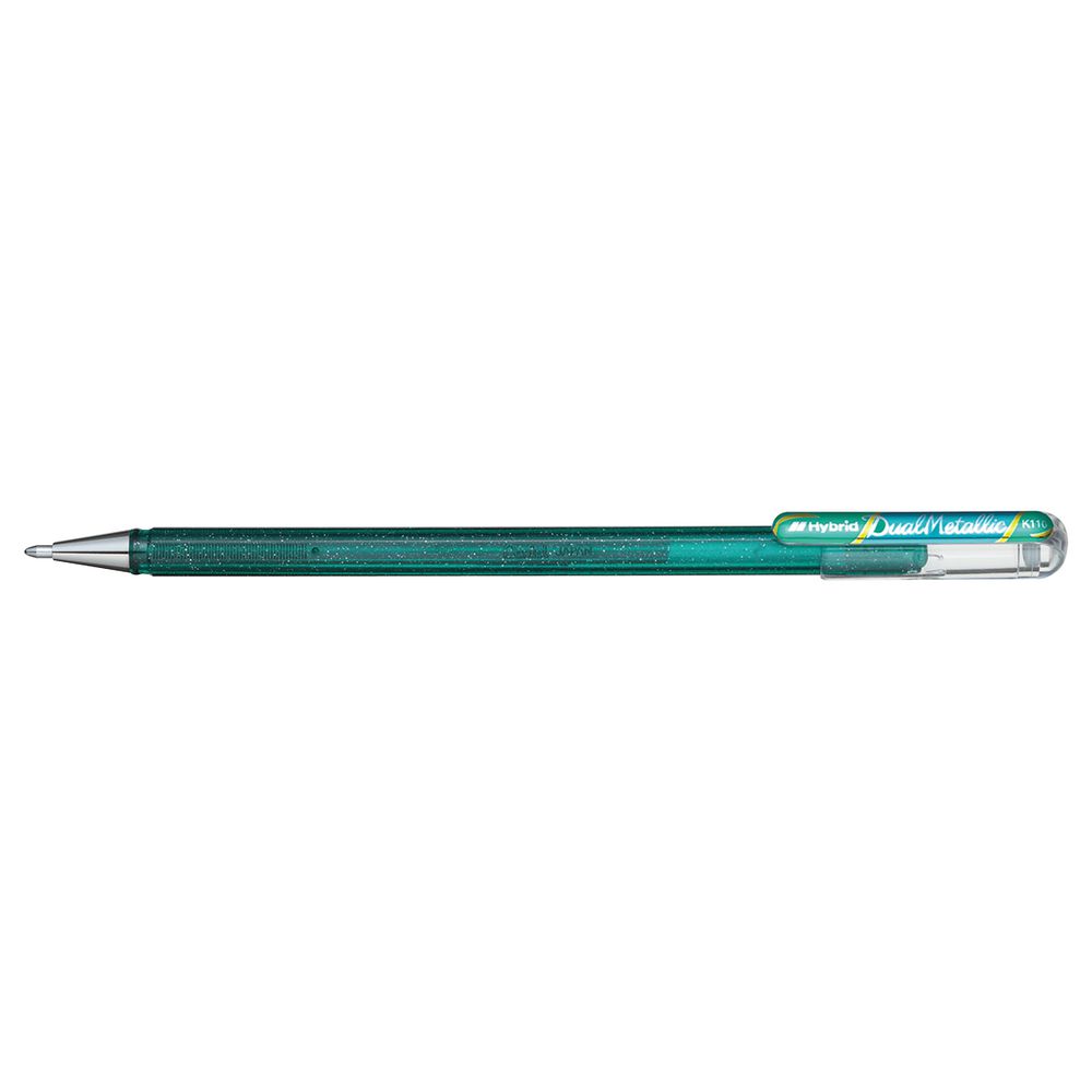 Двухцветная ручка Hybrid Dual Metallic зеленая фото №1