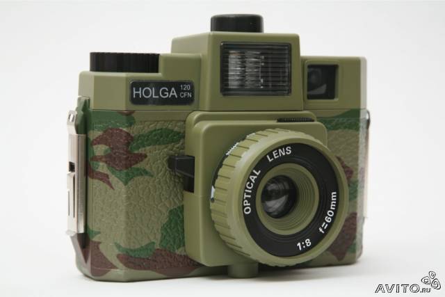 Holga 120 CFN Camera 4 Colour Flash - (Camouflage) фото №1