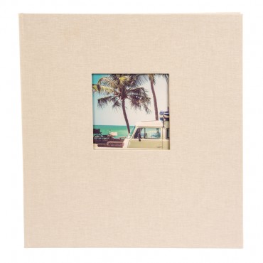 Альбом для вклеивания фото песочный 30х31 см (белые листы) фото №1