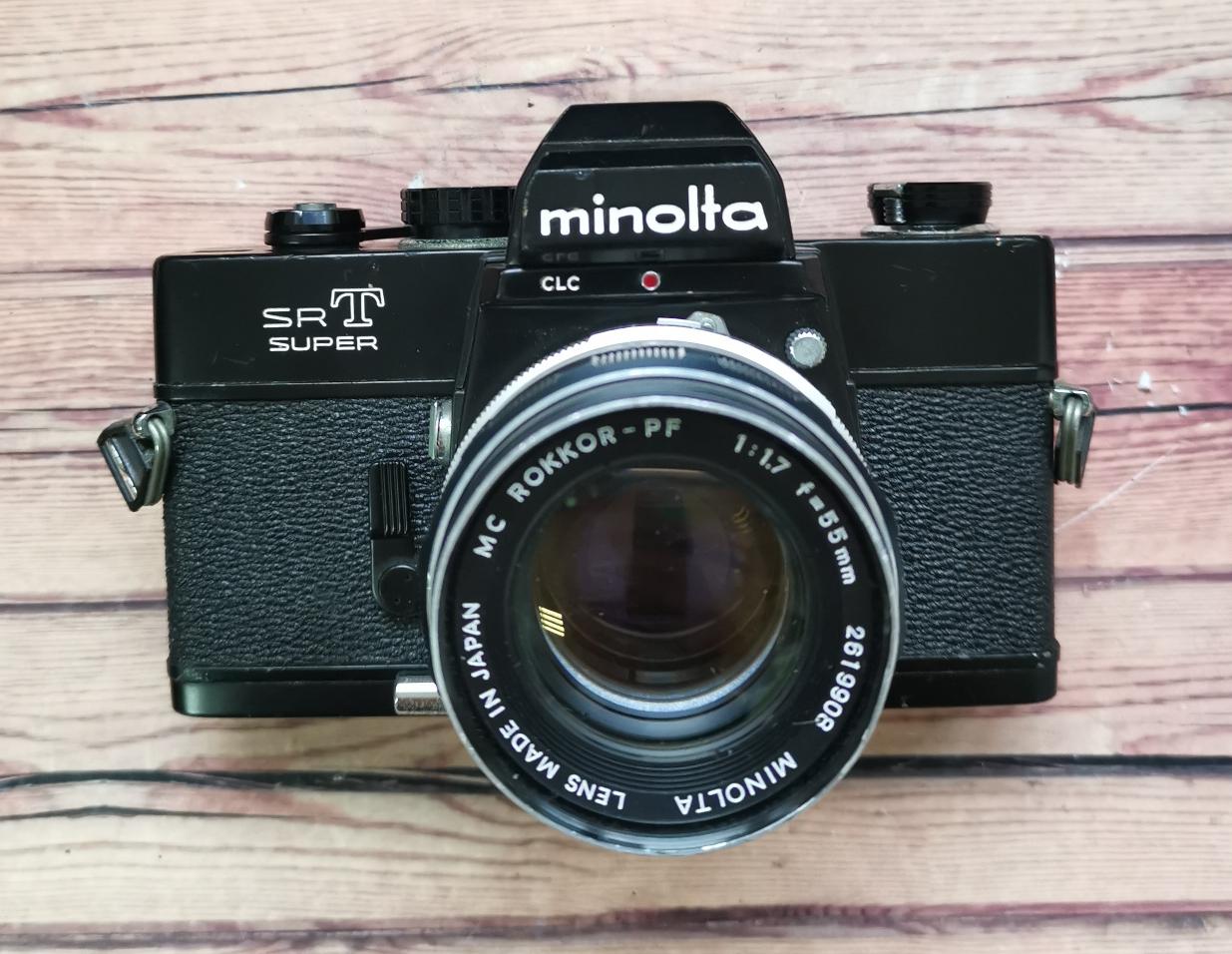 Minolta SRT super+ Minolta mc rokkor-pf 55 mm f/1.7 фото №1
