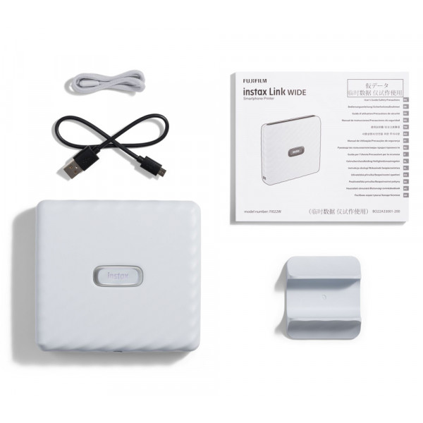 Instax Link Wide Smartphone Printer ash White фото №4