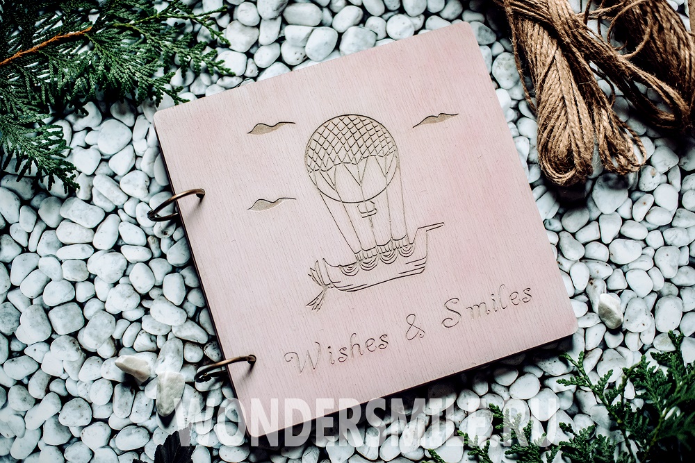 Альбом Wishes and Smiles (20*20) розовый фото №1