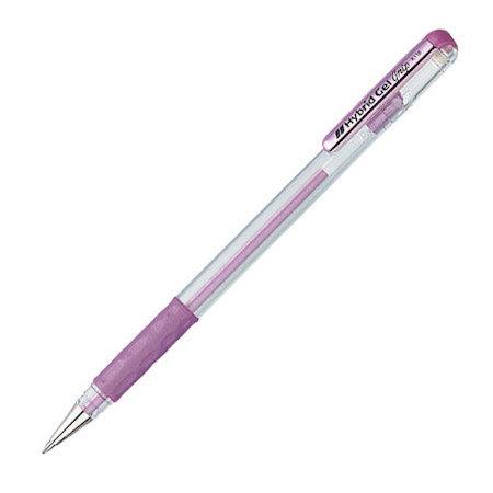 Ручка гелевая Hybrid Gel Grip фиолетовая (толщина линии 0,4 мм) фото №1