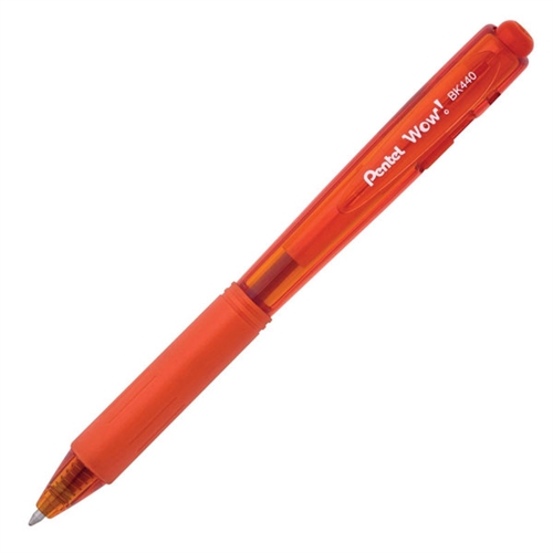 Ручка шариковая оранжевая Pentel фото №1