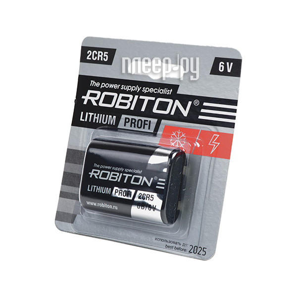 Батарейка Robiton PROFI R-2CR5 BL1 фото №1