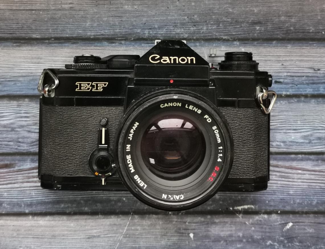 Canon EF + Canon FD 50 mm f/1.4 S.S.C фото №1