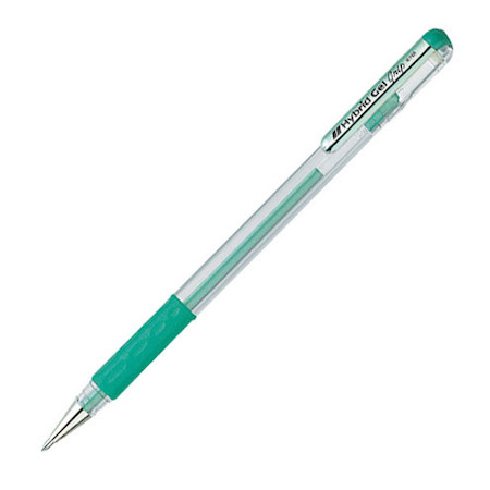 Ручка гелевая Hybrid Gel Grip зеленая (толщина линии 0,4 мм) фото №1