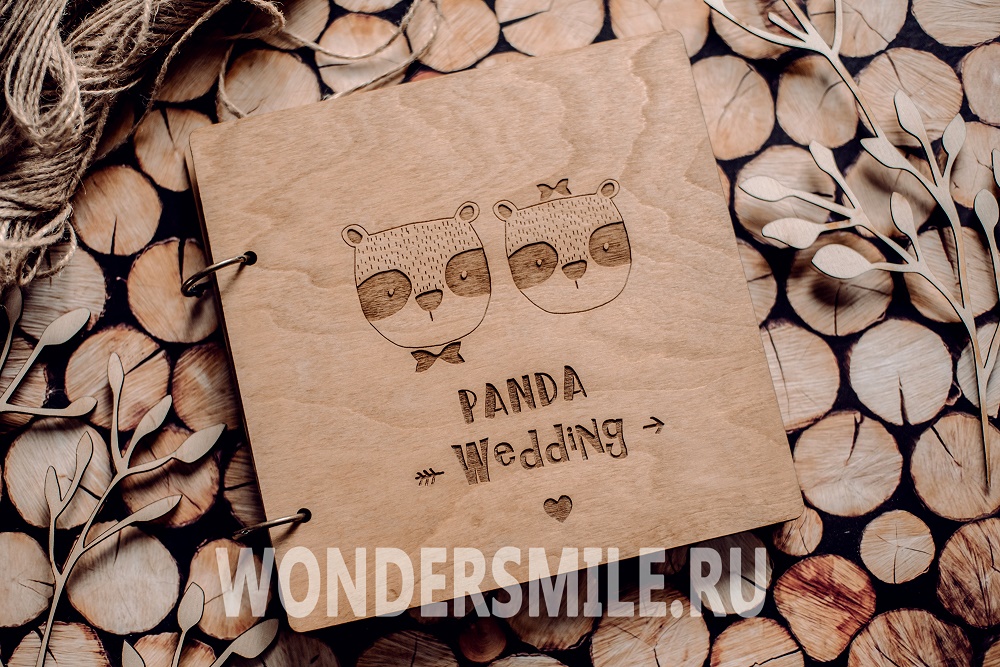 Альбом "Panda Wedding" 20х20 см фото №1