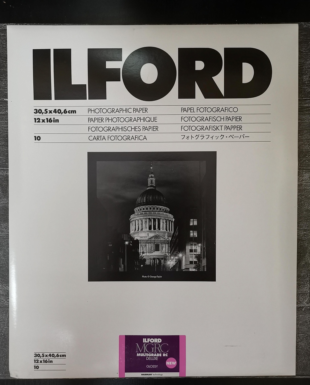 Ilford MULTIGRADE RC Deluxe Glossy10 sheets (30.5 0x 40.6 cm) фото №1