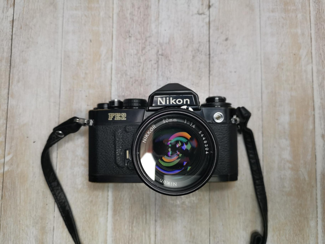Nikon FE2 чёрный + Nikon Nikkor 50 mm f/1.4  фото №4