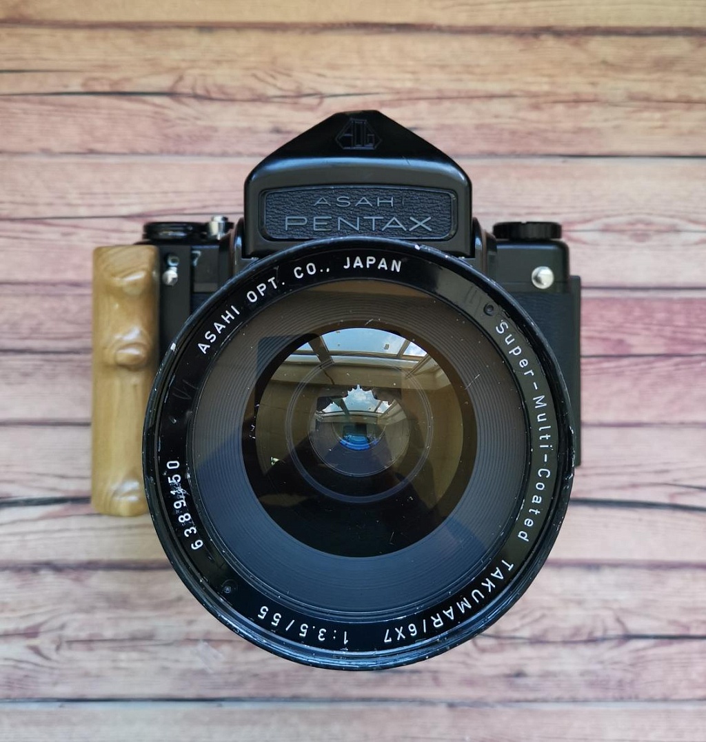 Пленочные камеры Pentax 67 + Takumar 67 super-multi-coated 55 mm f/3.5  купить в Москве в интернет-магазине | Wonderfoto