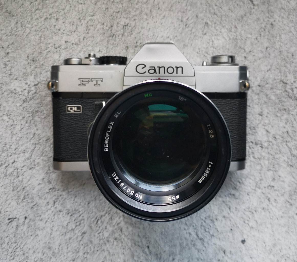 Canon FT QL + Beroflex EL 135 mm f/2.8 фото №1