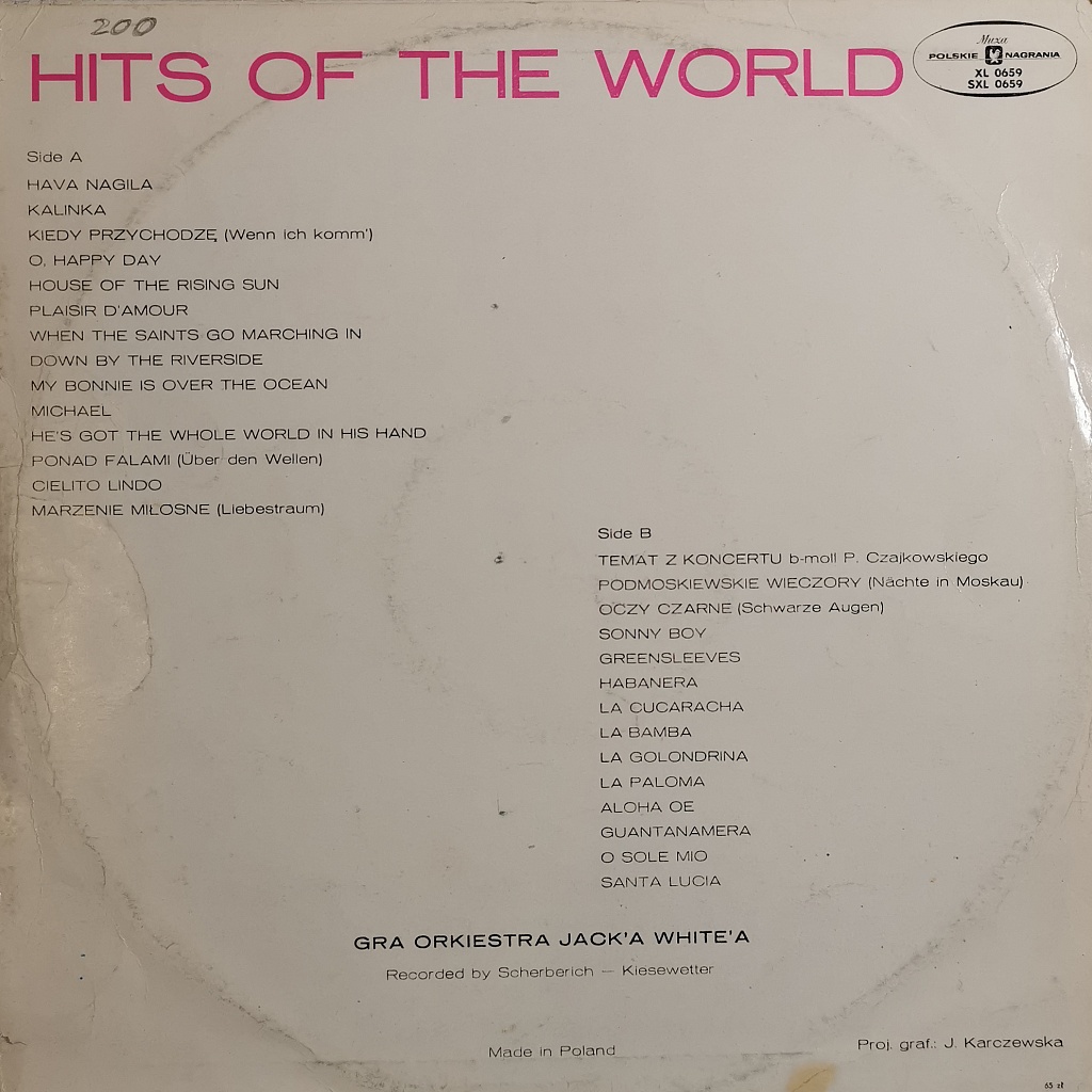 Orkiestra Jack'a White'a Hits Of The World, 1971 фото №2