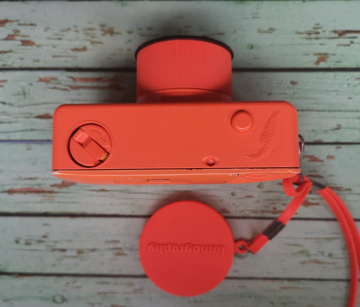 Fisheye Compact Camera Red фото №2