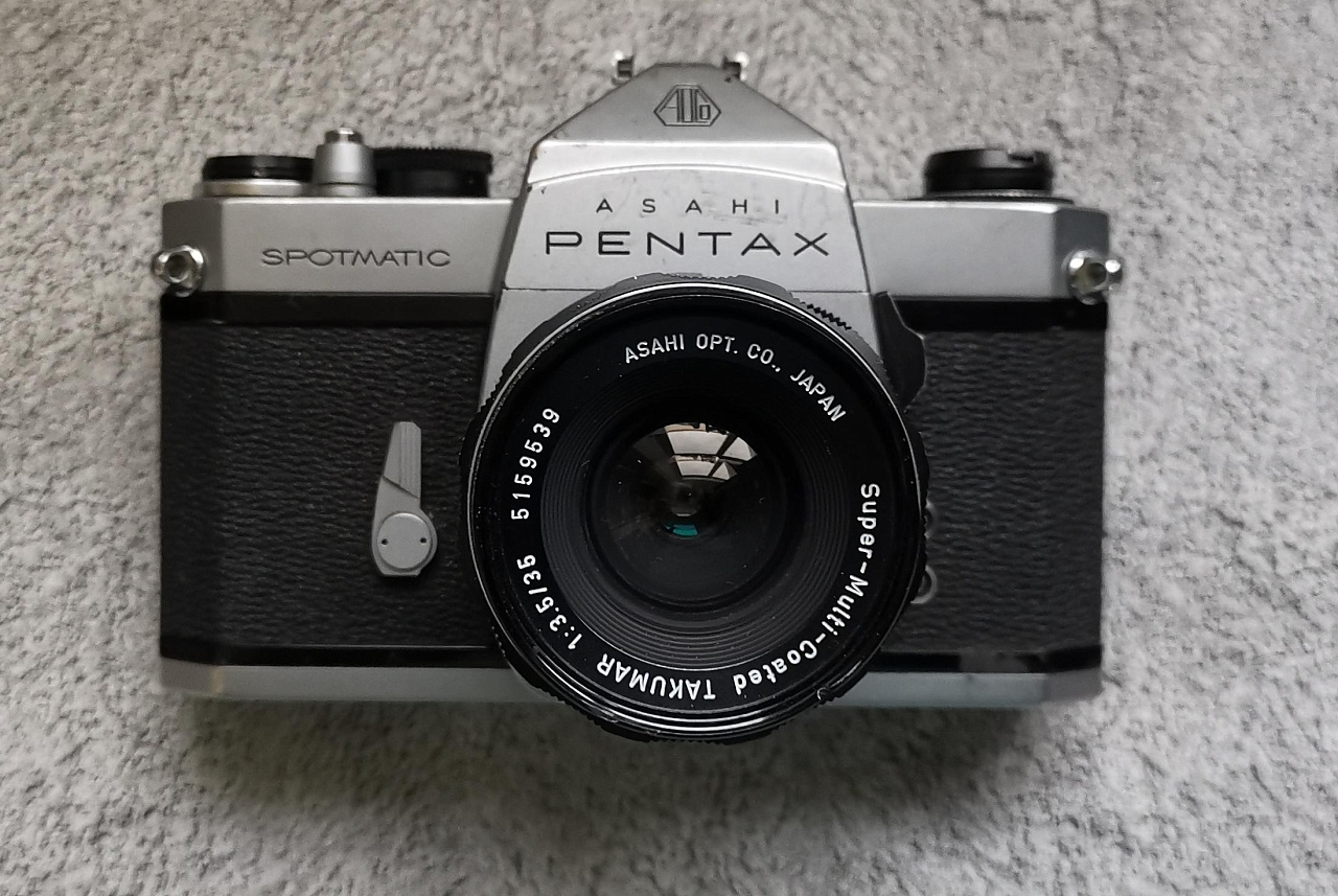 Пленочные камеры Pentax Spotmatic + Super-multi-coated Takumar 35 mm f/3.5  купить в Москве в интернет-магазине | Wonderfoto