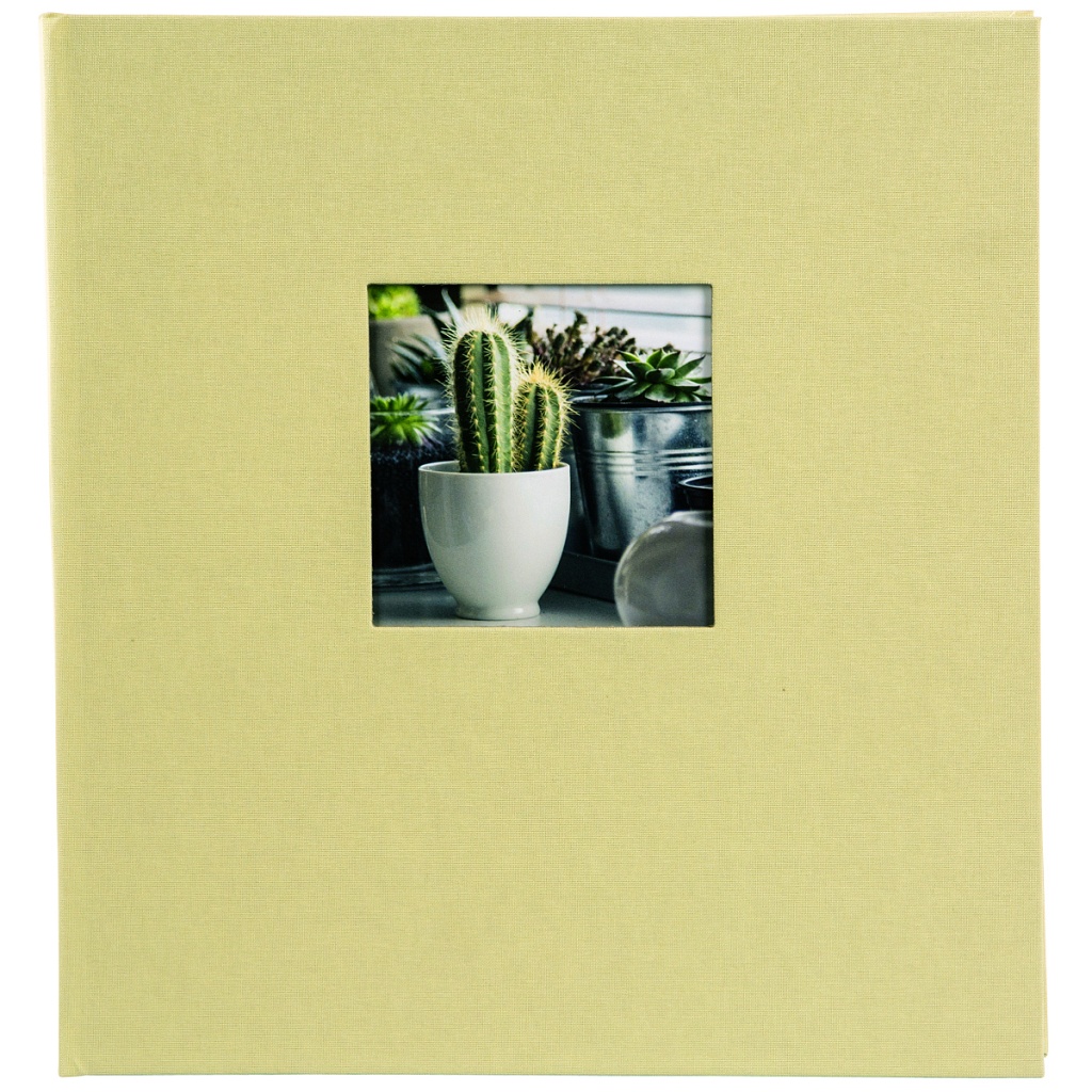 Альбом для вклеивания фото светло-зеленый 30х31 см (белые листы) фото №1