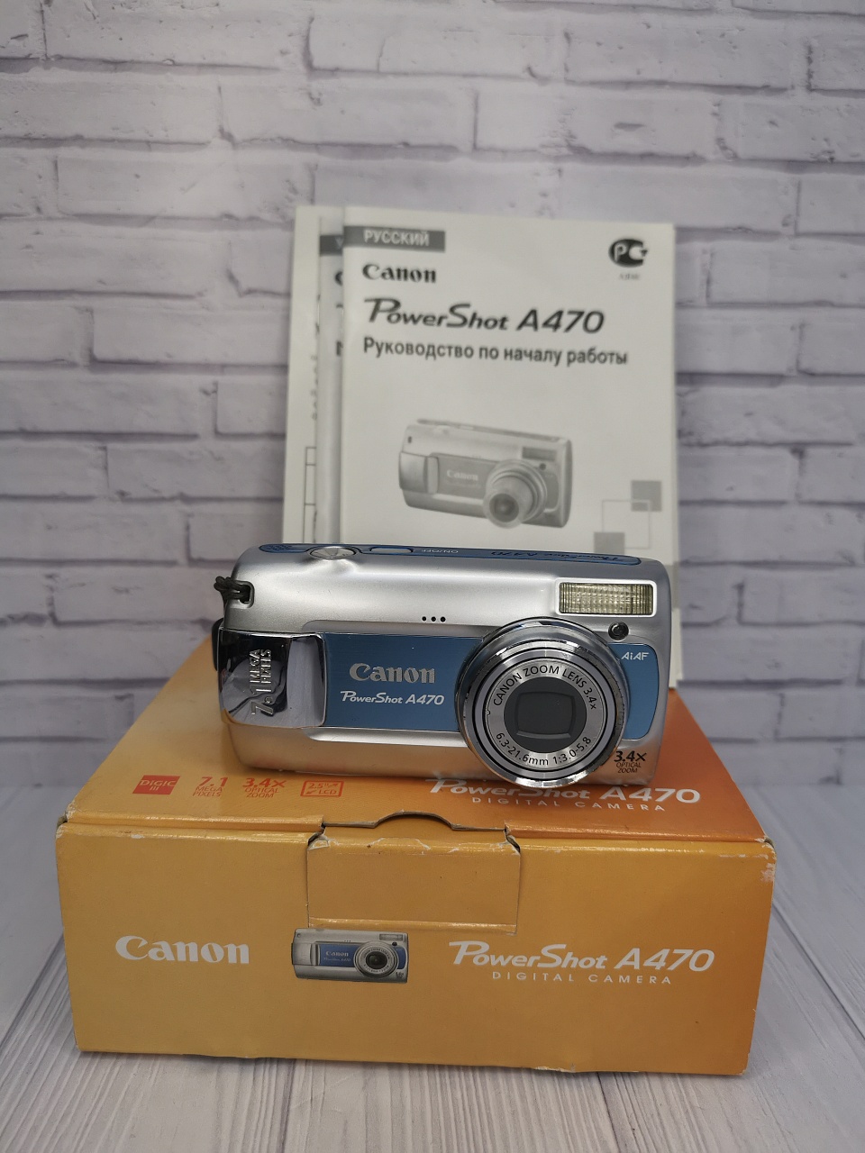 Canon PowerShot A470 blue фото №1